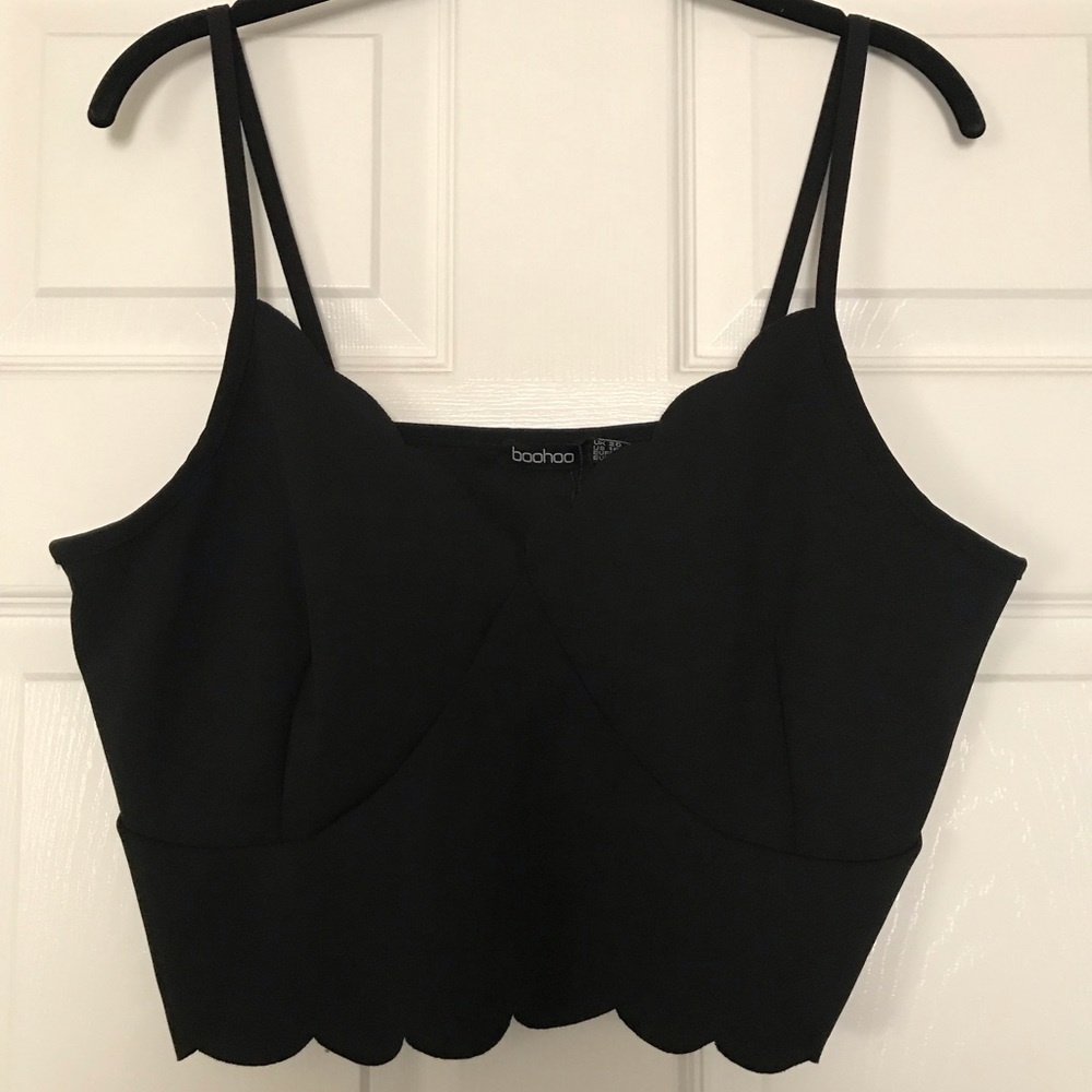 Black crop top
